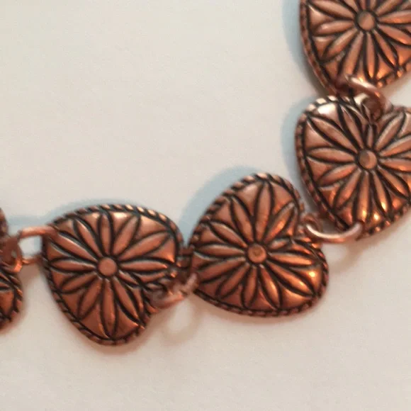 Exquisite vintage Western style copper bracelet, excellent condition! - Picture 6 of 16